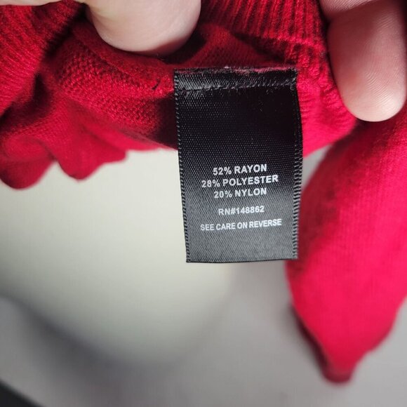 Torrid Women Classic Workwear Casual Comfy Red Rayon Blend Sweater Size 2 (2x) - Picture 4 of 8